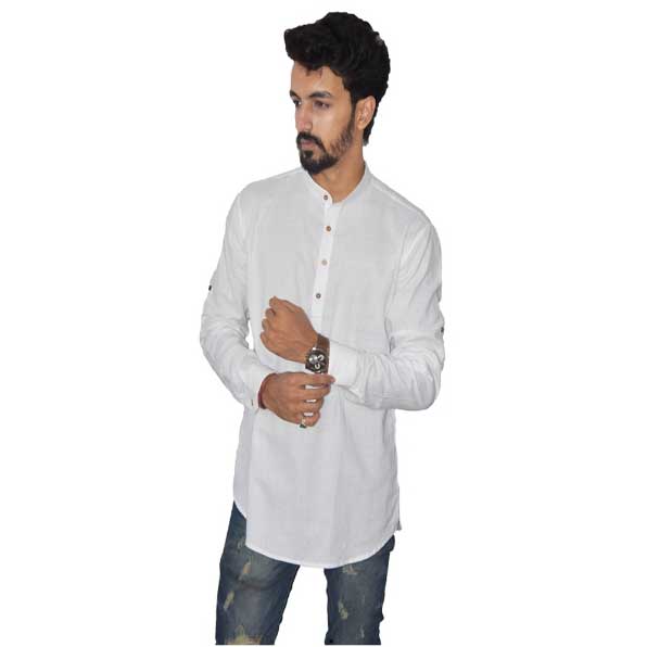 White Color Short Kurta