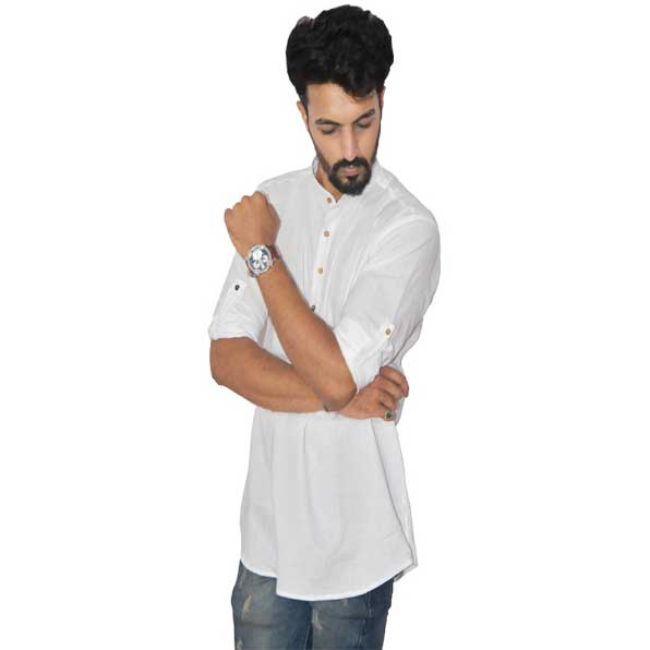 White Color Short Kurta