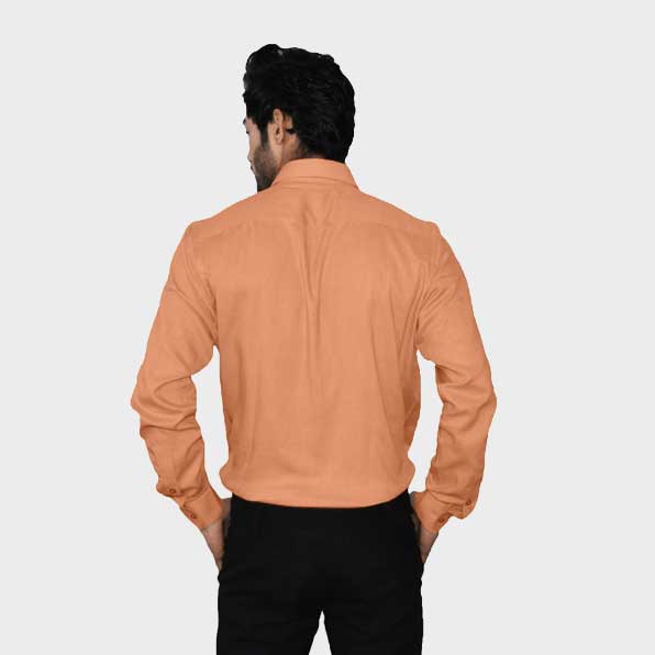 Off Orange Color Full Shirt