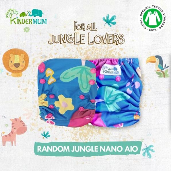 Random Jungle - Nano all-in-one trim cloth diapers 