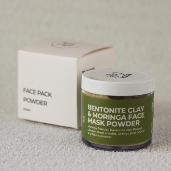 BodyCafé Moringa, Neem & Bentonite Clay Face Pack Powder