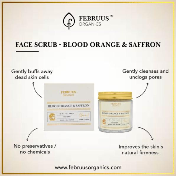 FACE SCRUB - BLOOD ORANGE & SAFFRON