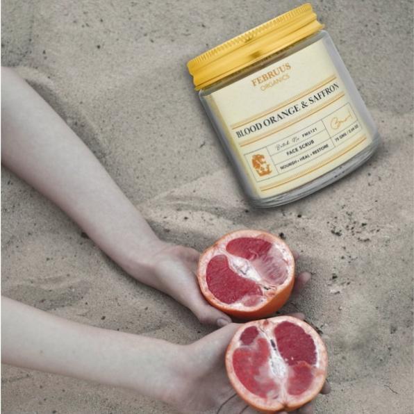 FACE SCRUB - BLOOD ORANGE & SAFFRON