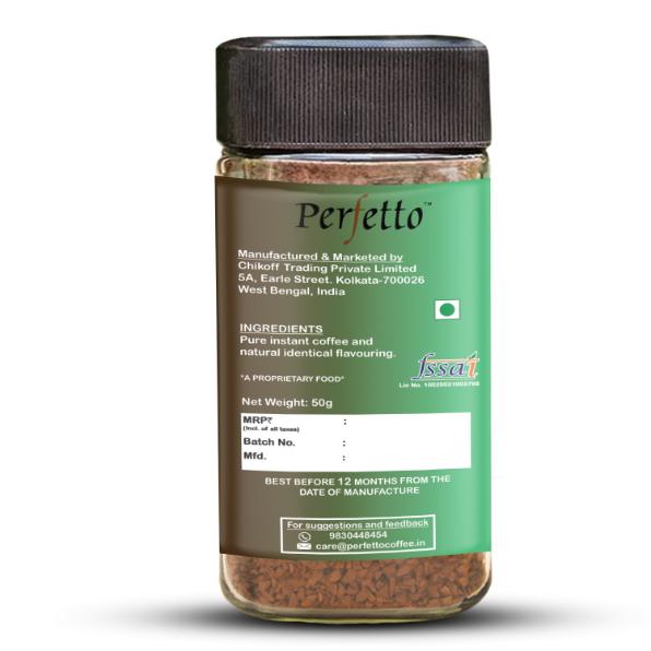 PERFETTO CARDAMOM FLAVOURED INSTANT COFFEE 50G JAR