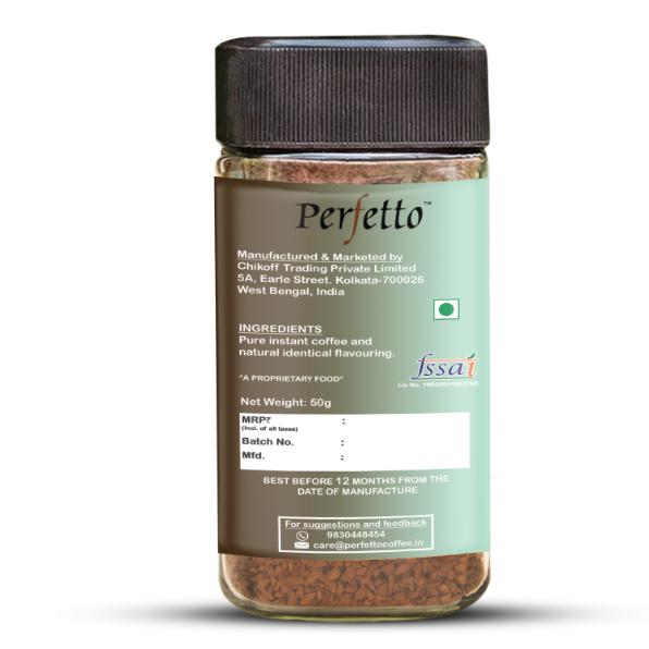 PERFETTO MINT FLAVOURED INSTANT COFFEE 50G JAR