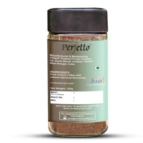 PERFETTO MINT FLAVOURED INSTANT COFFEE 100G JAR