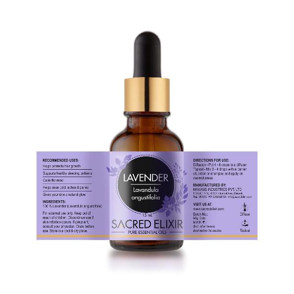 Bulgarian Lavender Essential Oil, 15ml - For Glowing Skin - Theraputic Grade 