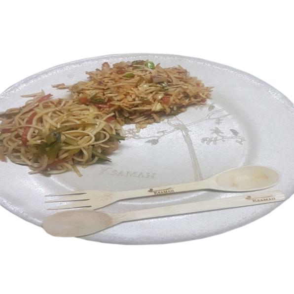 KSAMAH Eco-Friendly Rice Husk Dinnerware (1 Plate, 1 Glass, 1 Bowl)