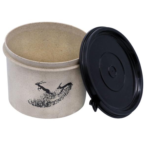 KSAMAH Eco-Friendly Rice Husk Lid Bowl 550 ml