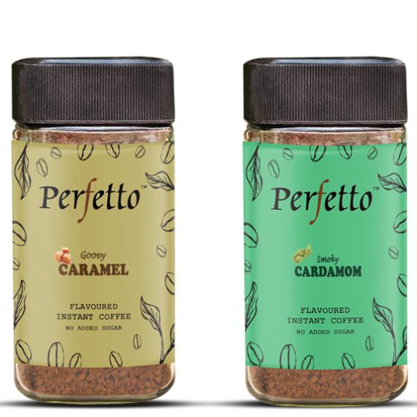Cardamom & Caramel Instant Flavoured Coffee 50g each