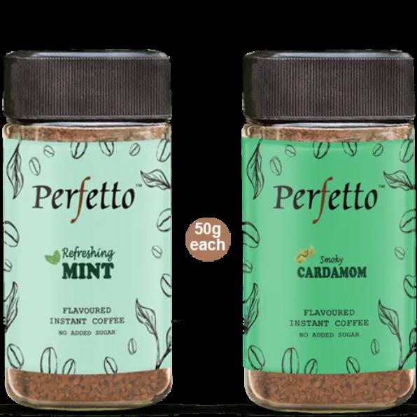 Cardamom & Mint Instant Flavoured Coffee 50g each