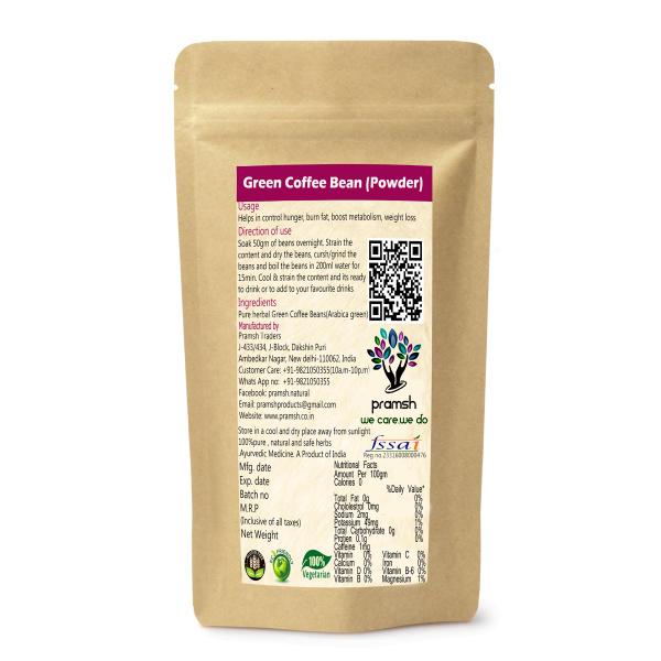 Premium Quality Decaffeinated Green Coffee Bean Powder