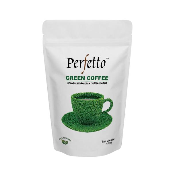 Perfetto Green Coffee Beans Arabica Cherry AAA 400g Pouch