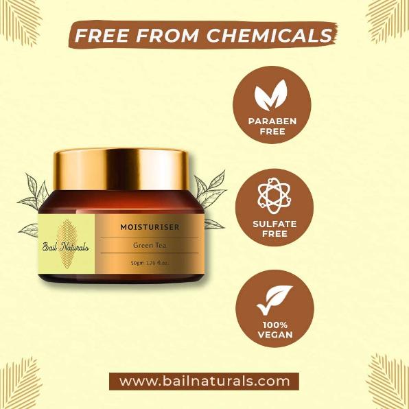 Bail Naturals Green Tea Face Moisturizer Cream