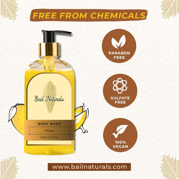 Bail Naturals Mango Body Wash