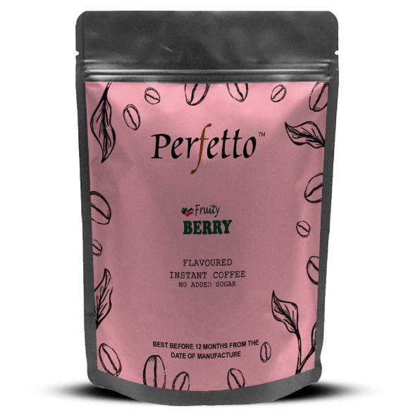 Perfetto Berry Flavoured Instant Coffee 50g Pouch