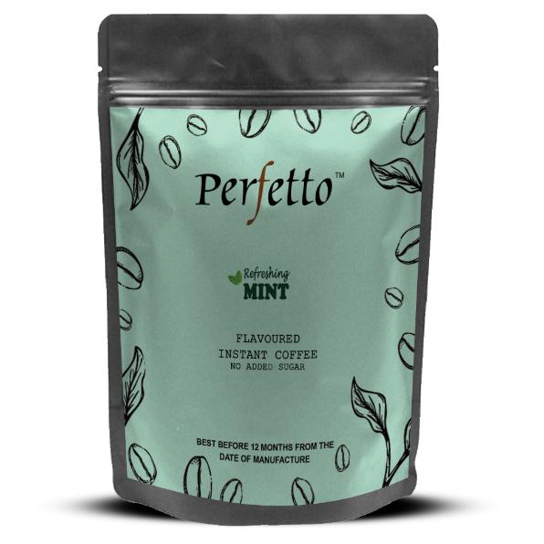 Perfetto Mint Flavoured Instant Coffee 50g Pouch