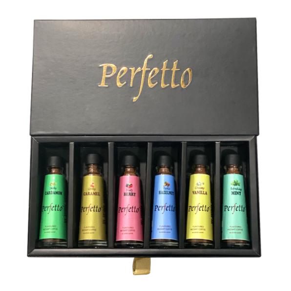 Perfetto Six Assorted Flavoured Coffee
