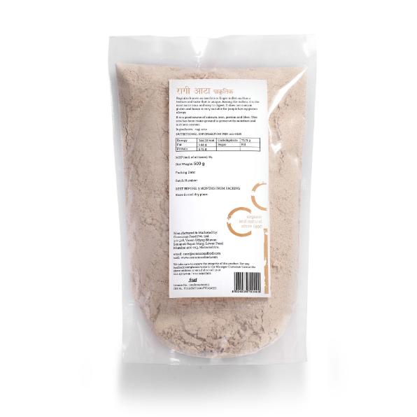 Conscious Food Organic Finger Millet Flour (Ragi Atta) - 500gm