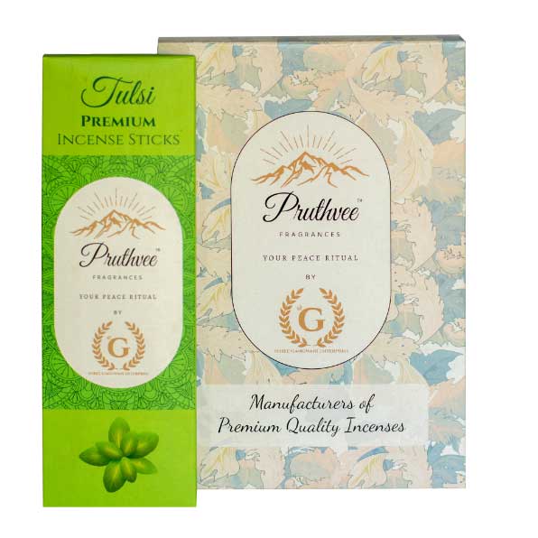 Tulsi Premium Pruthvee Fragrance Incense Sticks (Pack of 6)