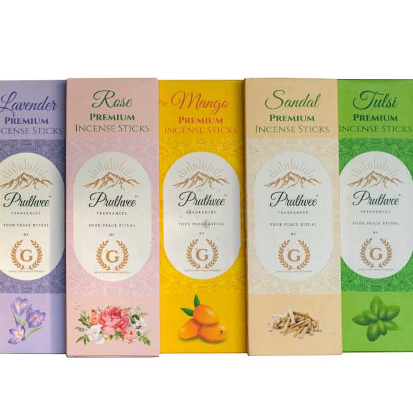 Tulsi Premium Pruthvee Fragrance Incense Sticks (Pack of 6)