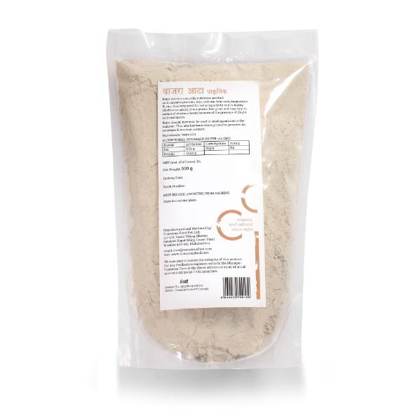 Conscious Food Organic Pearl Millet Flour (Bajra Atta) - 500gm