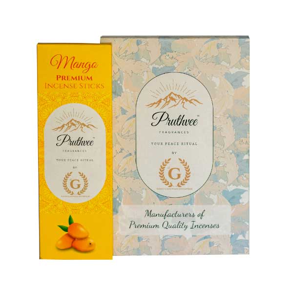 Mango Premium Pruthvee Fragrance Incense Sticks (Pack of 6)