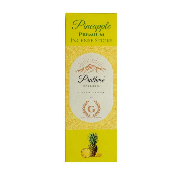 Pineapple Premium Pruthvee Fragrance Incense Sticks (Pack of 6)