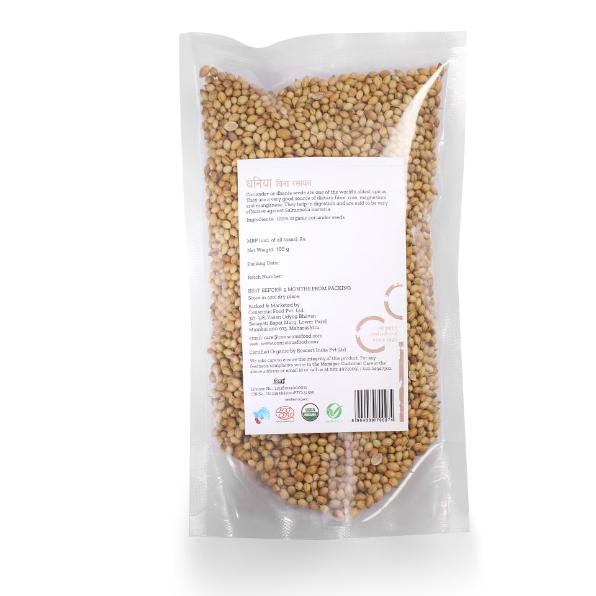 Conscious Food Organic Coriander Whole (Dhania) 100g 