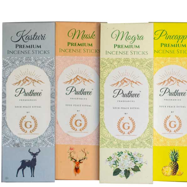 Arabic Kasturi Luxury Pruthvee Fragrance Incense Sticks (Pack of 6)