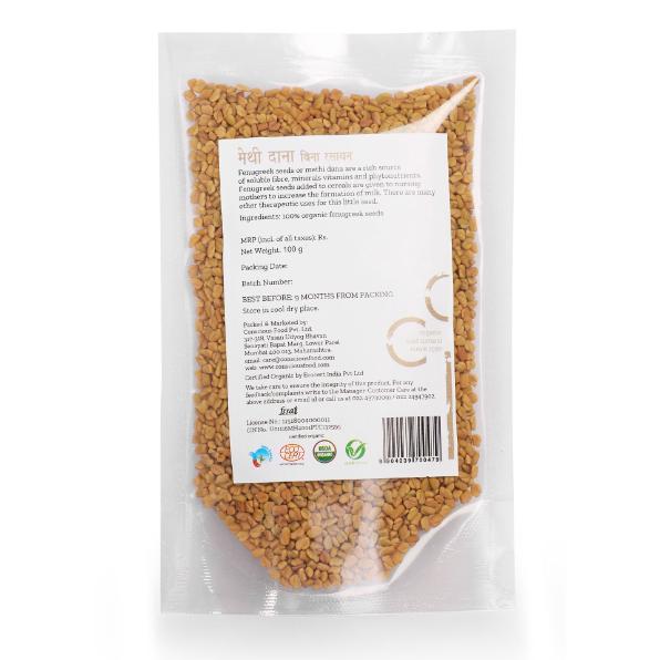 Conscious Food Organic Fenugreek Seeds 100g