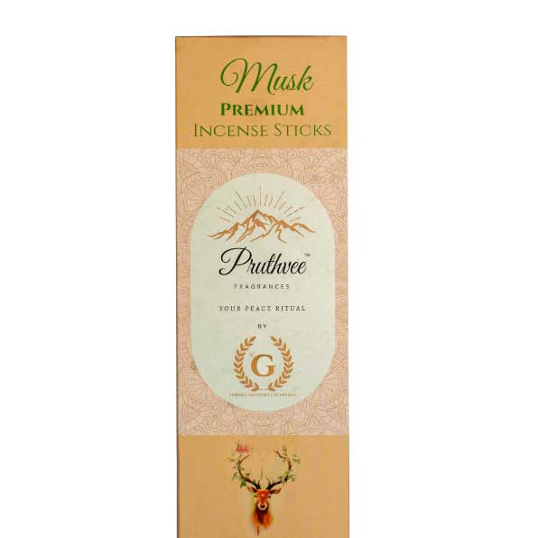 Arabic Musk Luxury Pruthvee Fragrance Incense Sticks (Pack of 6)