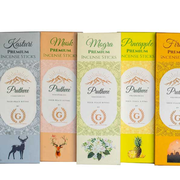 Arabic Musk Luxury Pruthvee Fragrance Incense Sticks (Pack of 6)