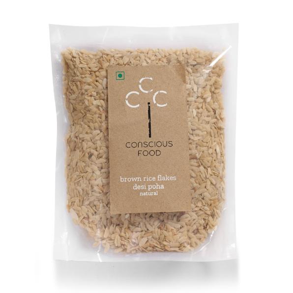 Conscious Food Natural Brown Rice Flakes  500g 