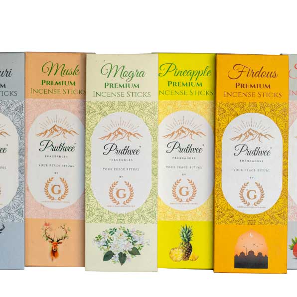 Arabic Firdous Luxury Pruthvee Fragrance Incense Sticks (Pack of 6)