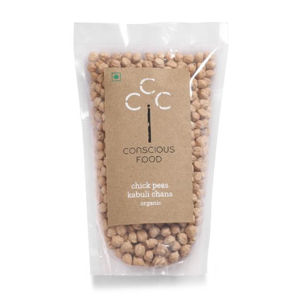 Conscious Food Organic Chickpeas (Kabuli Chana) 500g