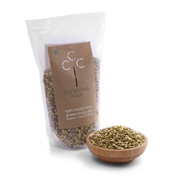 Conscious Food Organic Split Mung Bean (Split Mung Dal) 500g