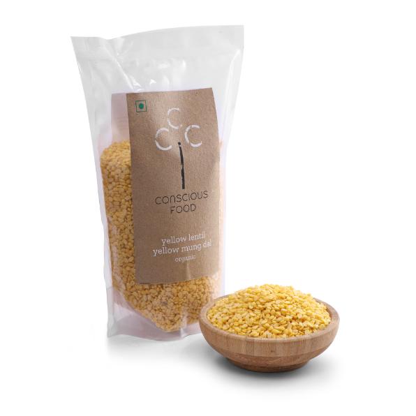 Conscious Food Organic Yellow Mung Dal 500g