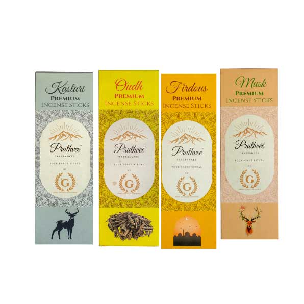 Arabic Luxury Pruthvee Fragrance Incense Sticks (Pack of 6)