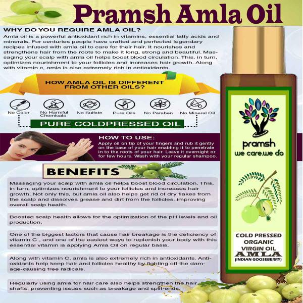 Pramsh Cold Pressed Organic Virgin Amla Oil Hair Oil  (50ml)