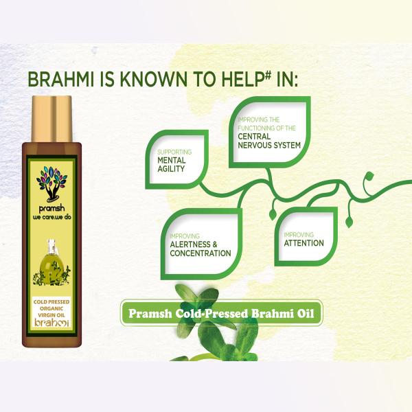 Pramsh Cold Pressed Organic Virgin Brahmi Oil Hair Oil