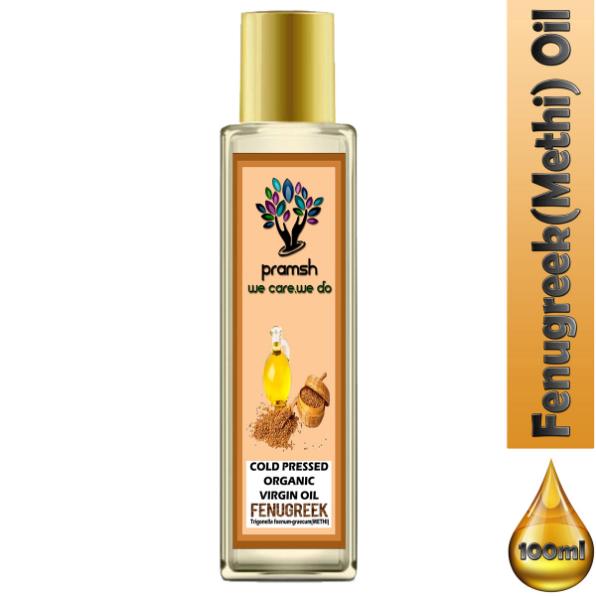 Pramsh Cold Pressed Organic Virgin Fenugreek (Methi) Oil Hair Oil