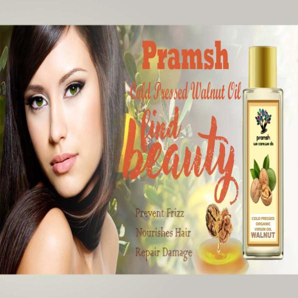 Pramsh Cold Pressed Organic Virgin Walnut (Akhrot) Oil Hair Oil