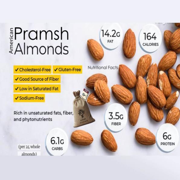 Pramsh Luxurious Quality American Almonds (Badaam Girri) 