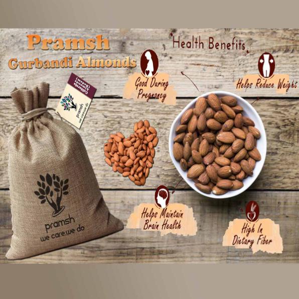 Pramsh Luxurious Quality Gurbandi Almonds (Choti Badaam Girri)