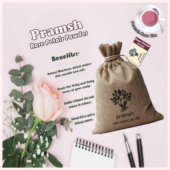 Pramsh Luxurious Rose Petals Powder Pack Of